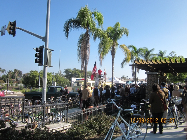 Large number of riders