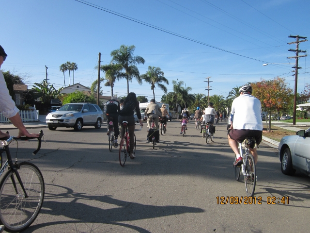View from front of tandem
