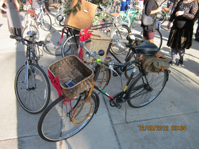 Vintage bikes were everywhere