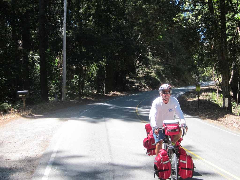 Riding in front